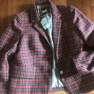 J crew checkered blazer. Never been worn